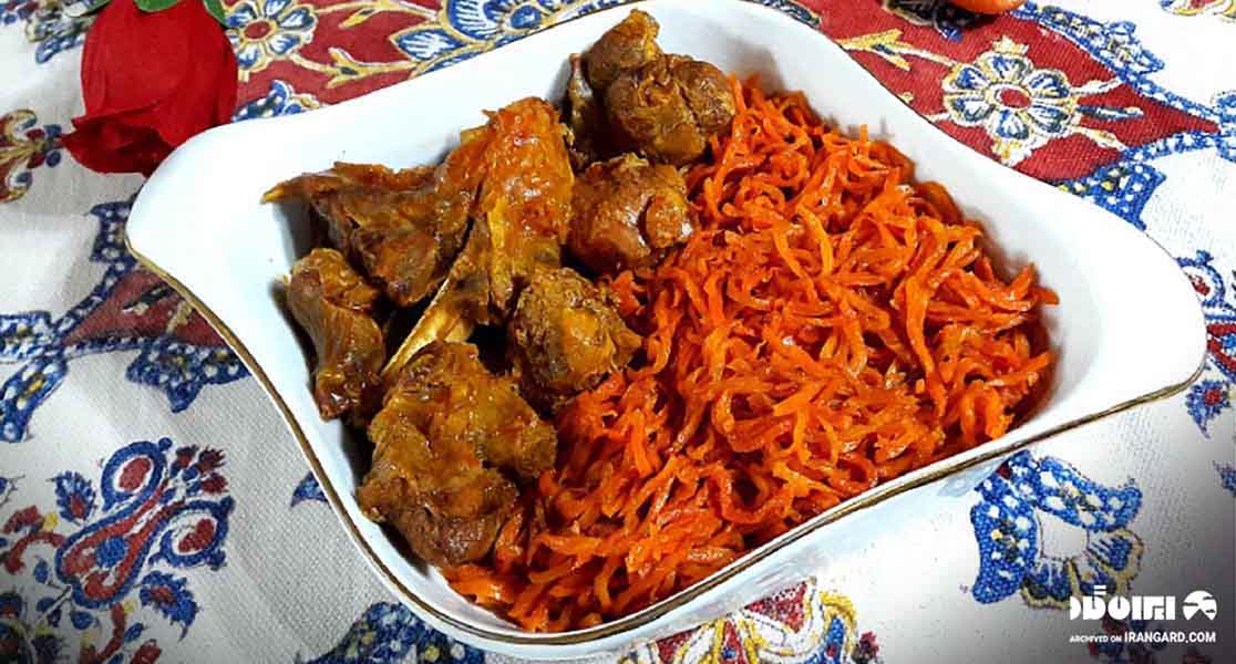یرکوکی خورشی (خورش هویج) یکی از غذاهای محلی اردبیل