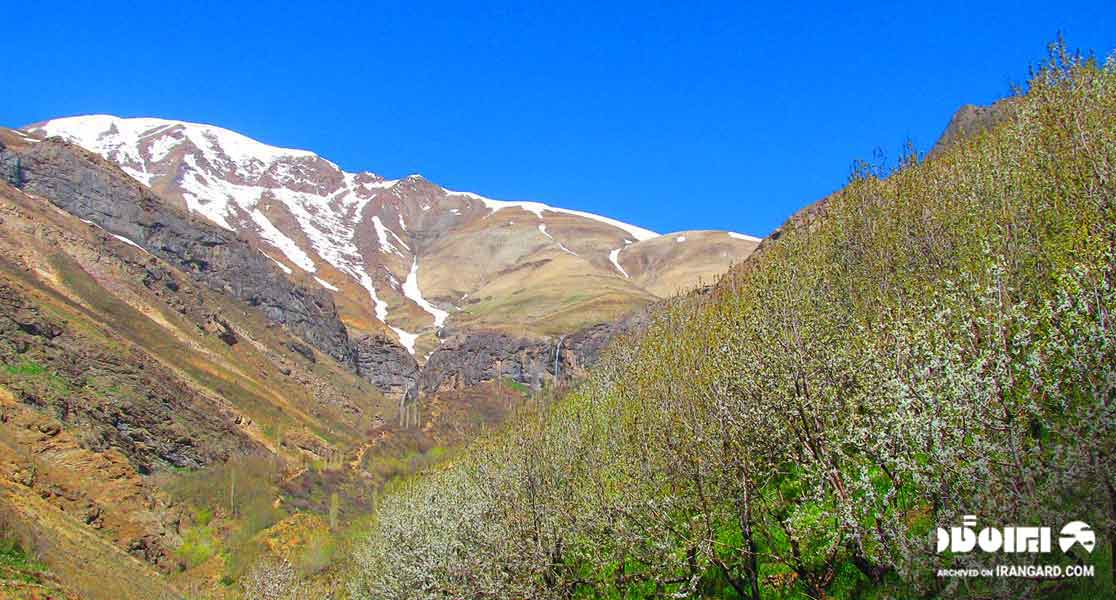 ارتفاعات پهنه حصار در نزدیکی روستای وردیج
